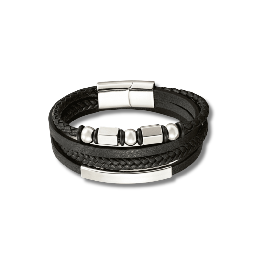 Pulseira Verona Silver — pulseira masculina prata minimalista