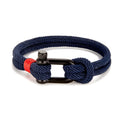 Pulseira Mariner Sea — pulseira masculina náutica em aço e corda trançada