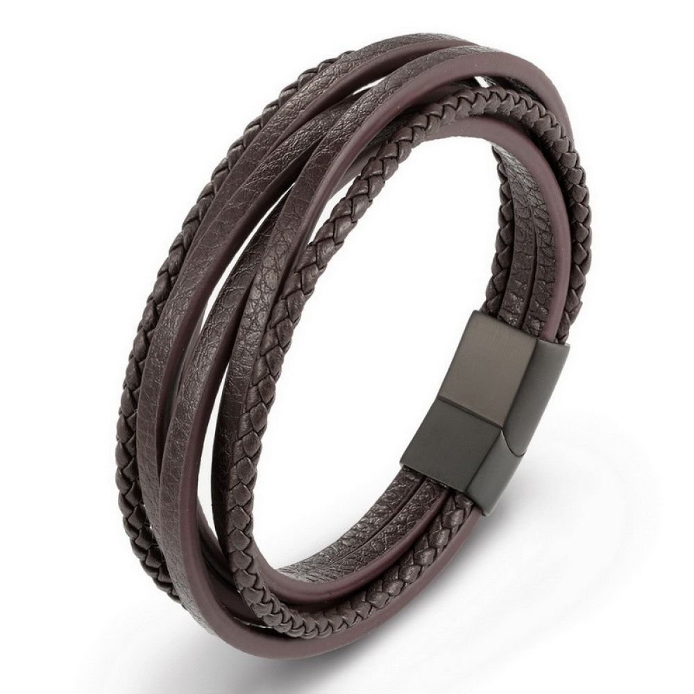 Pulseira Nébula Brown — detalhe do fecho e textura