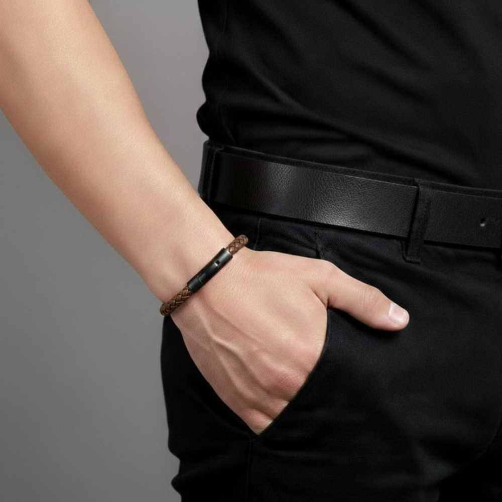 Pulseira Nox Brown — vista lateral